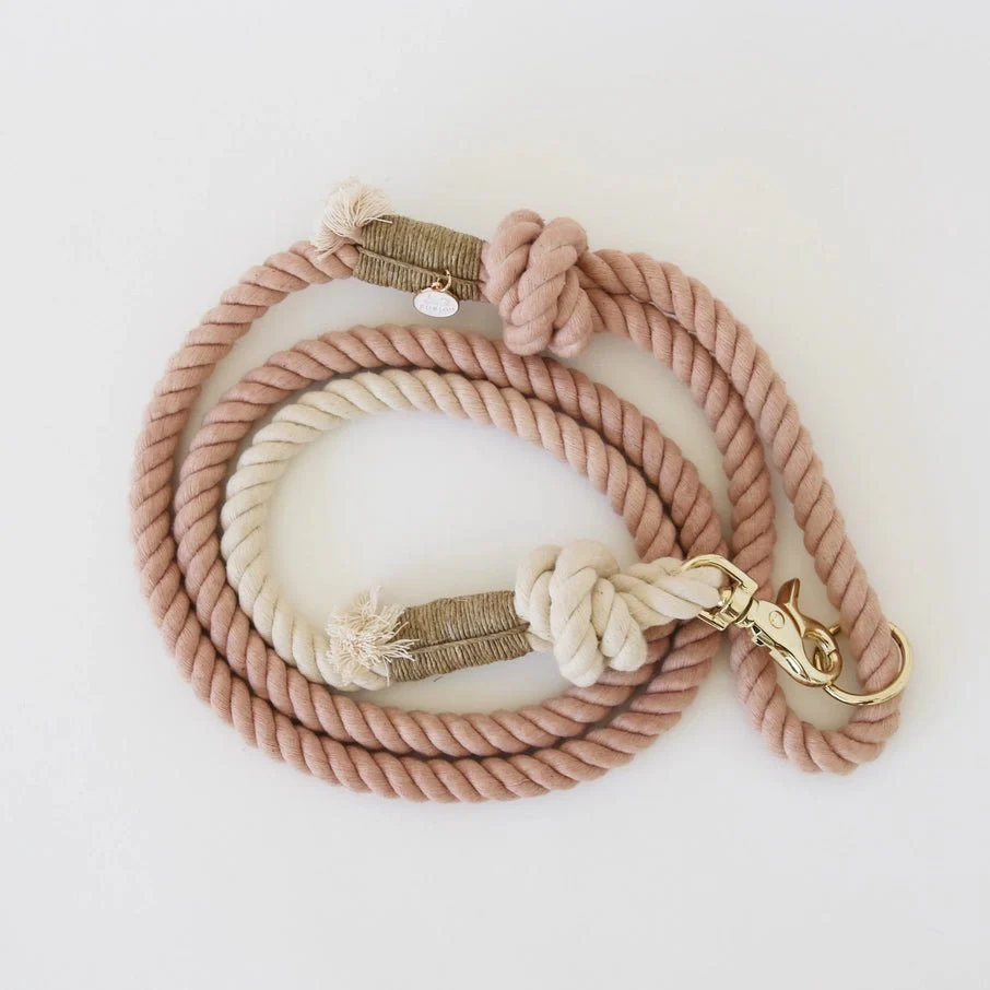 Antique Rose - Rope Leash