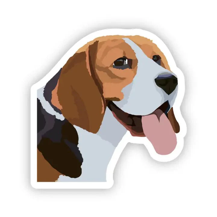 Beagle Dog Vinyl Sticker