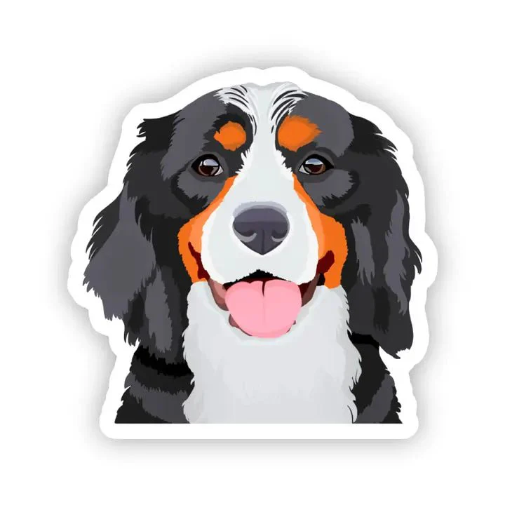 Bernese Mountain Dog Vinyl Sticker