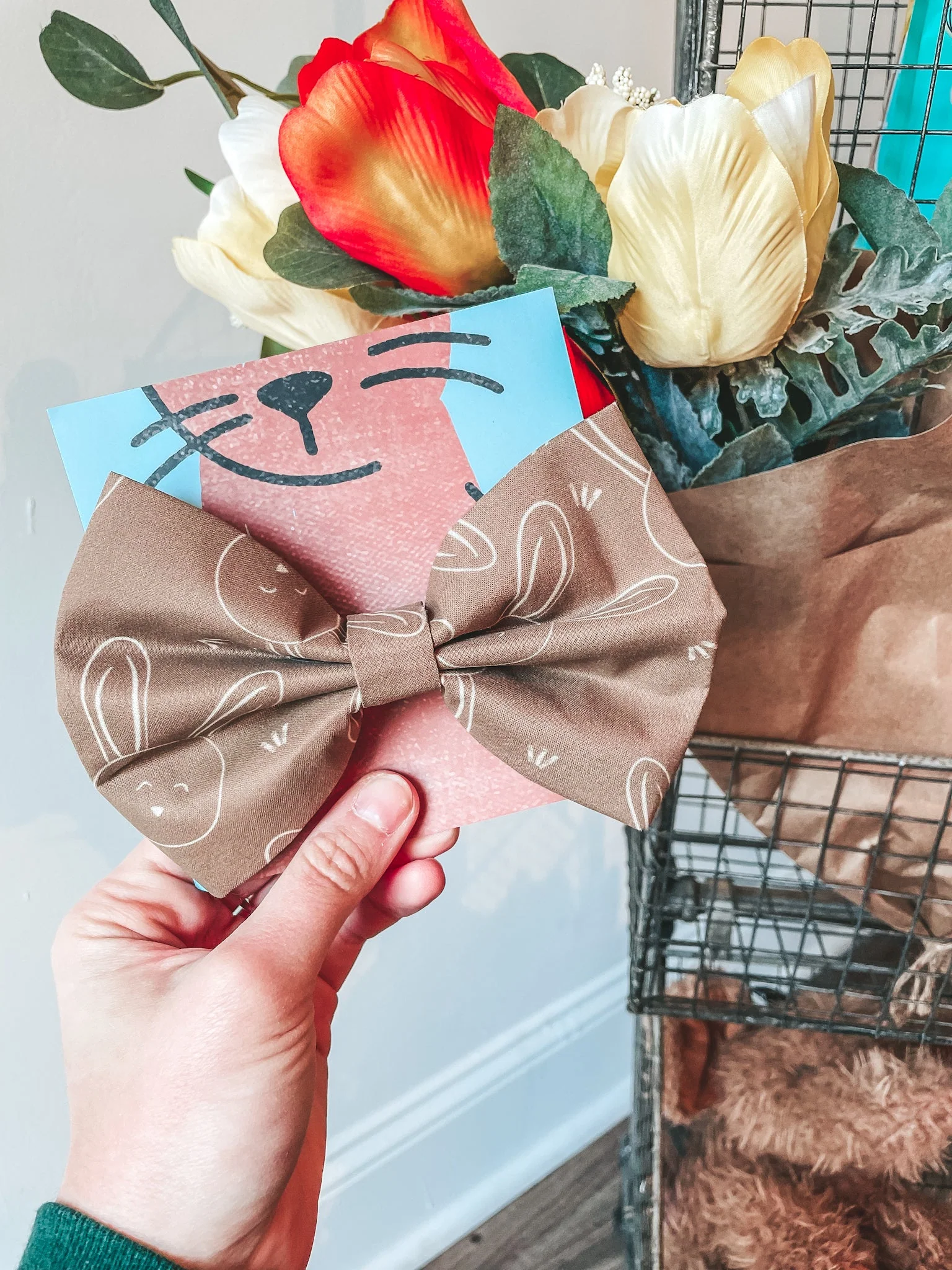 Boho Bunnies Bow Tie - Image 3