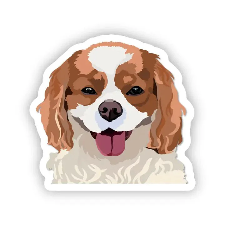 Cavalier King Spaniel Dog Vinyl Sticker