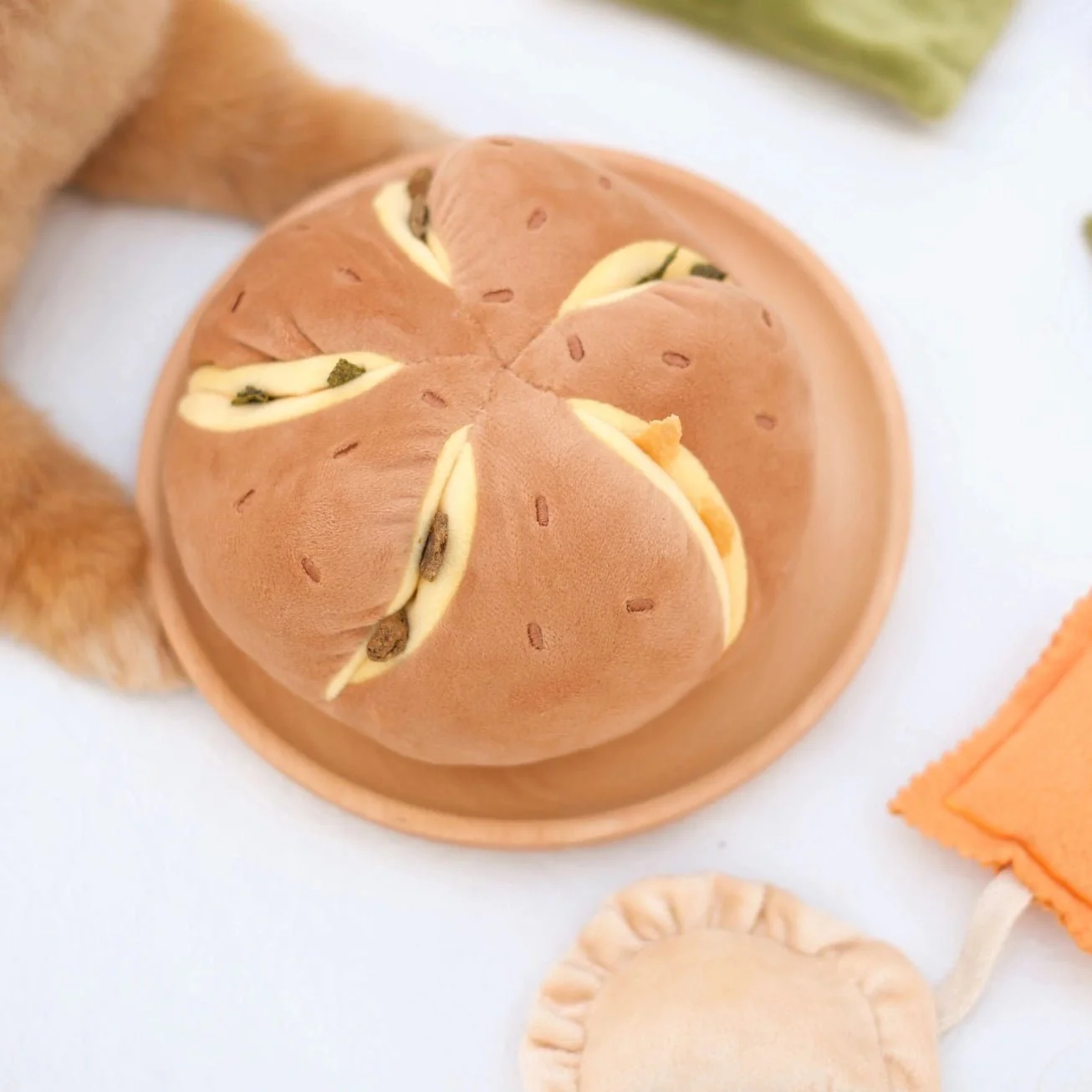 Cheesy Bread Nosework Enrichment Toy