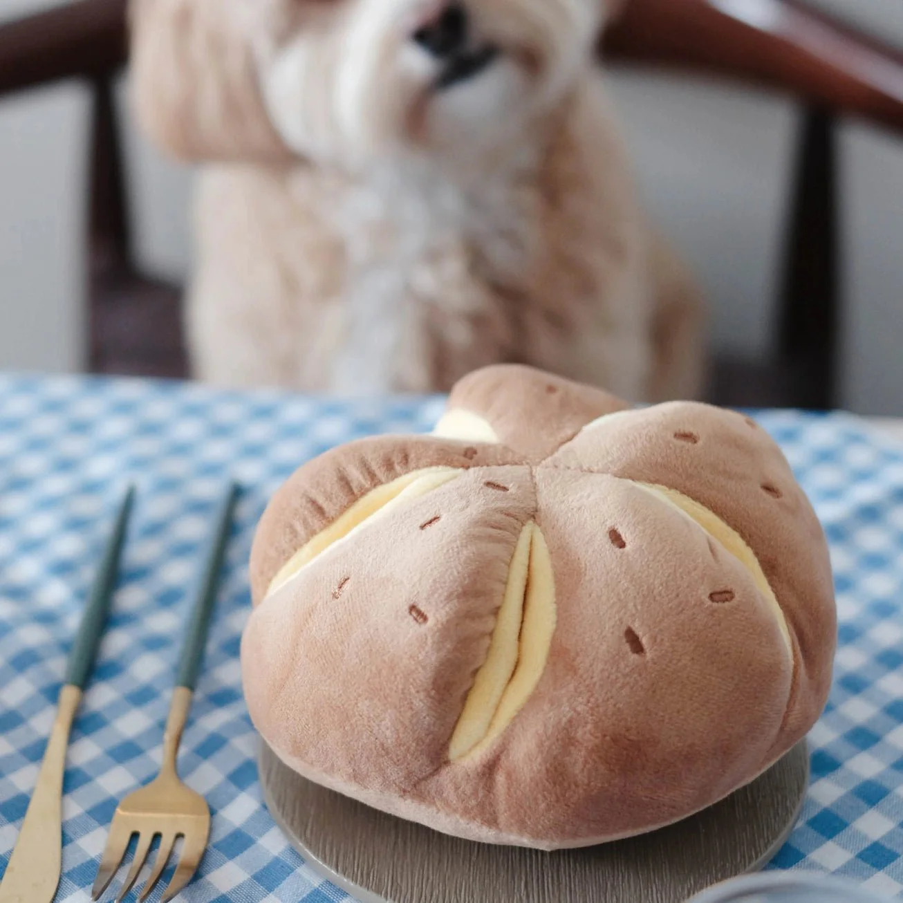 Cheesy Bread Nosework Enrichment Toy - Image 2