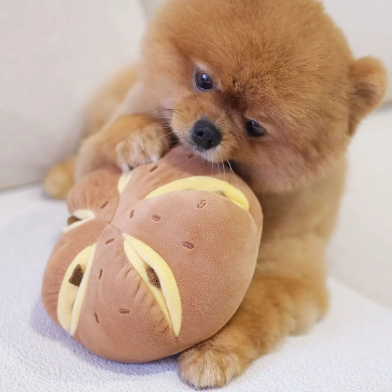 Cheesy Bread Nosework Enrichment Toy - Image 4