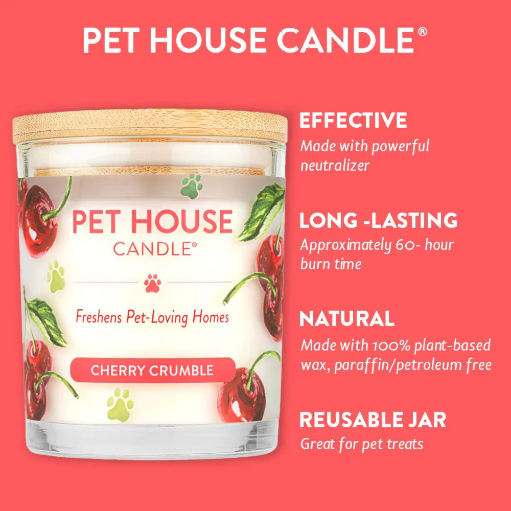Cherry Crumble Pet House Candle - Image 4