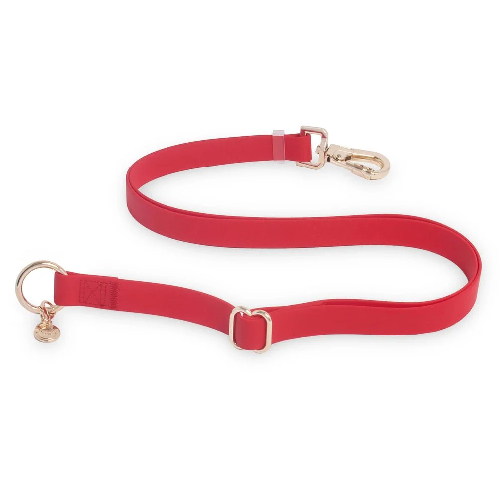 Cherry Red Hands Free Leash 4-Way Extension - Image 2