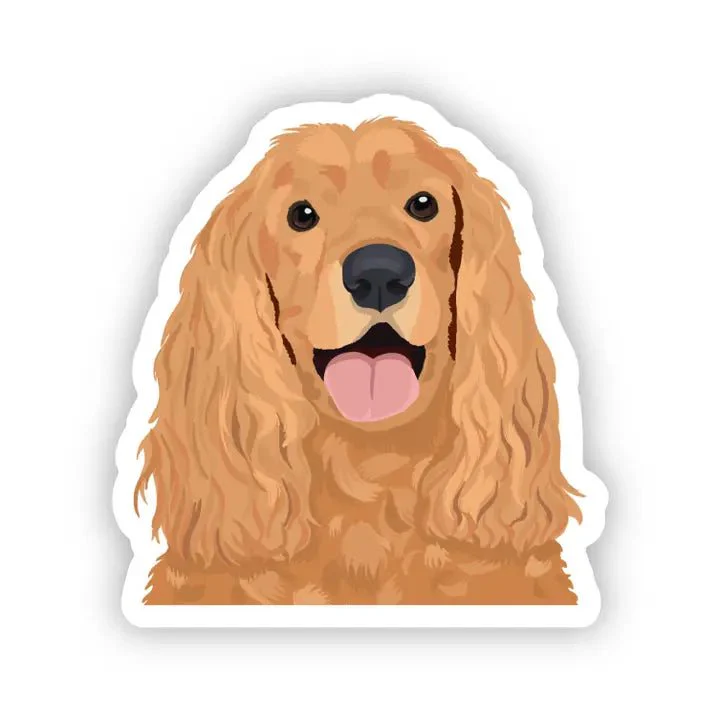 Cocker Spaniel Dog Vinyl Sticker