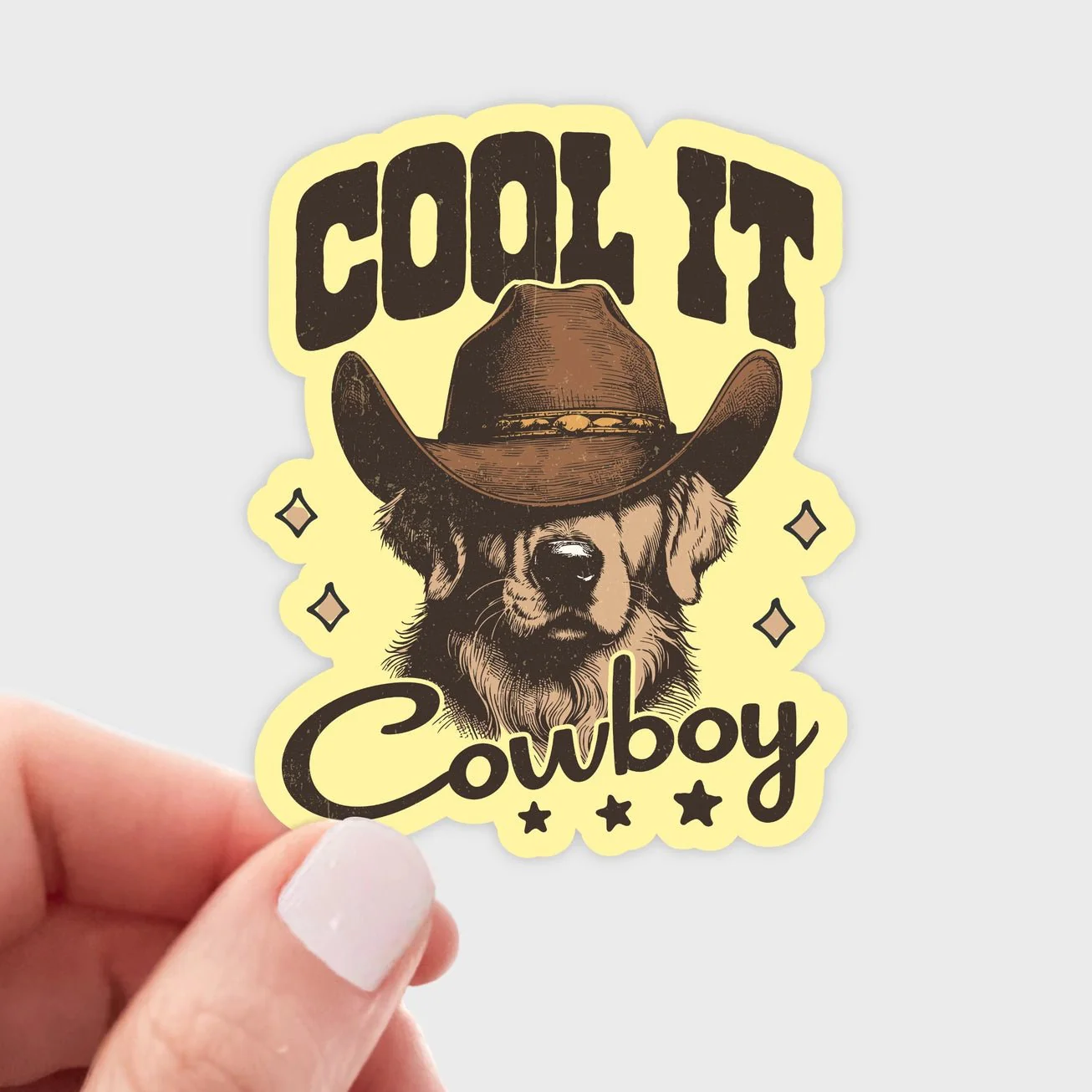 Cool It Cowboy Sticker