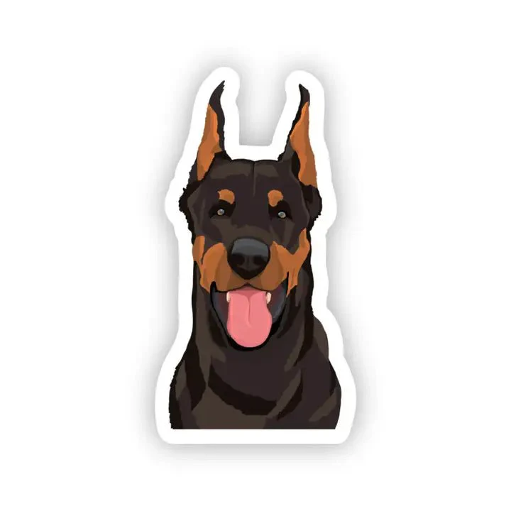 Doberman Pinscher Dog Vinyl Sticker