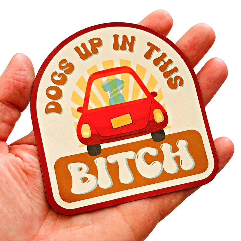 Dogs Up in This Bitch Sticker - Image 2