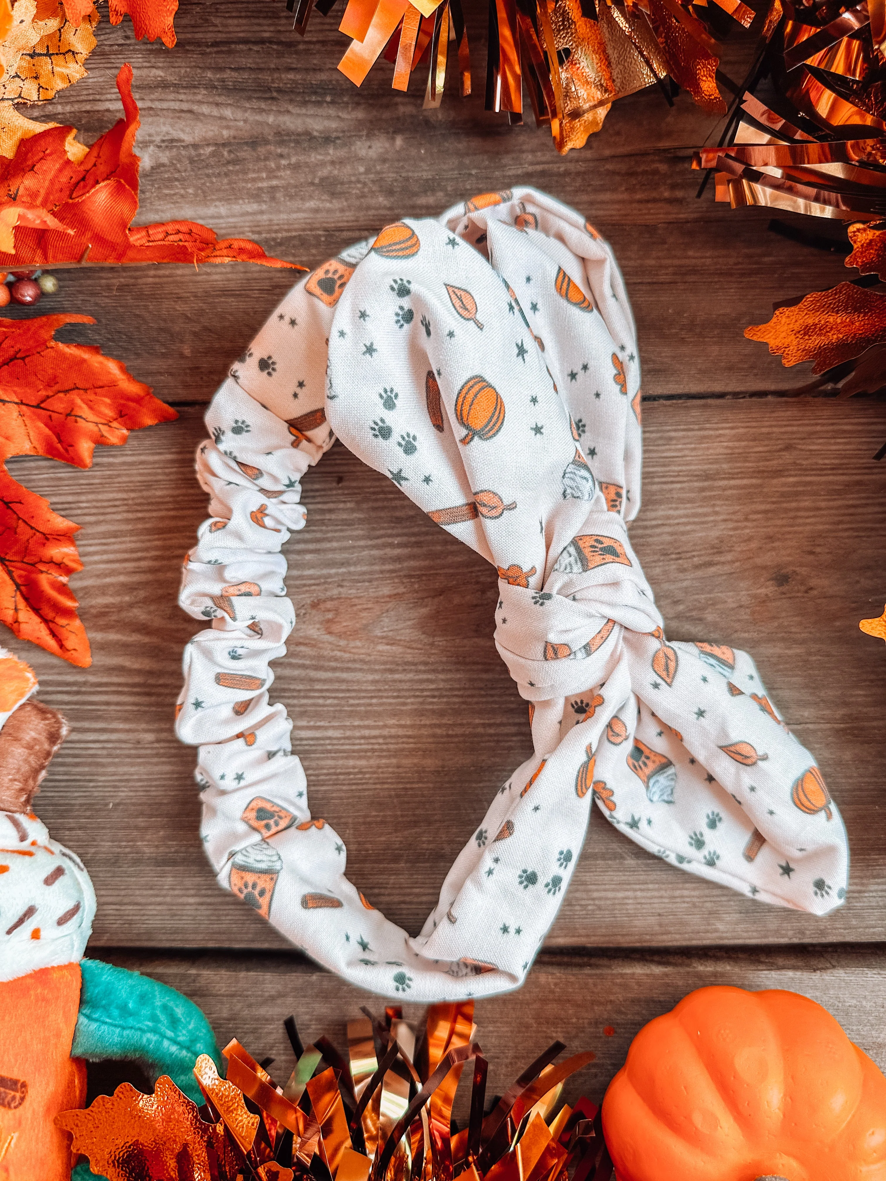 Fall Pup Cups Headband