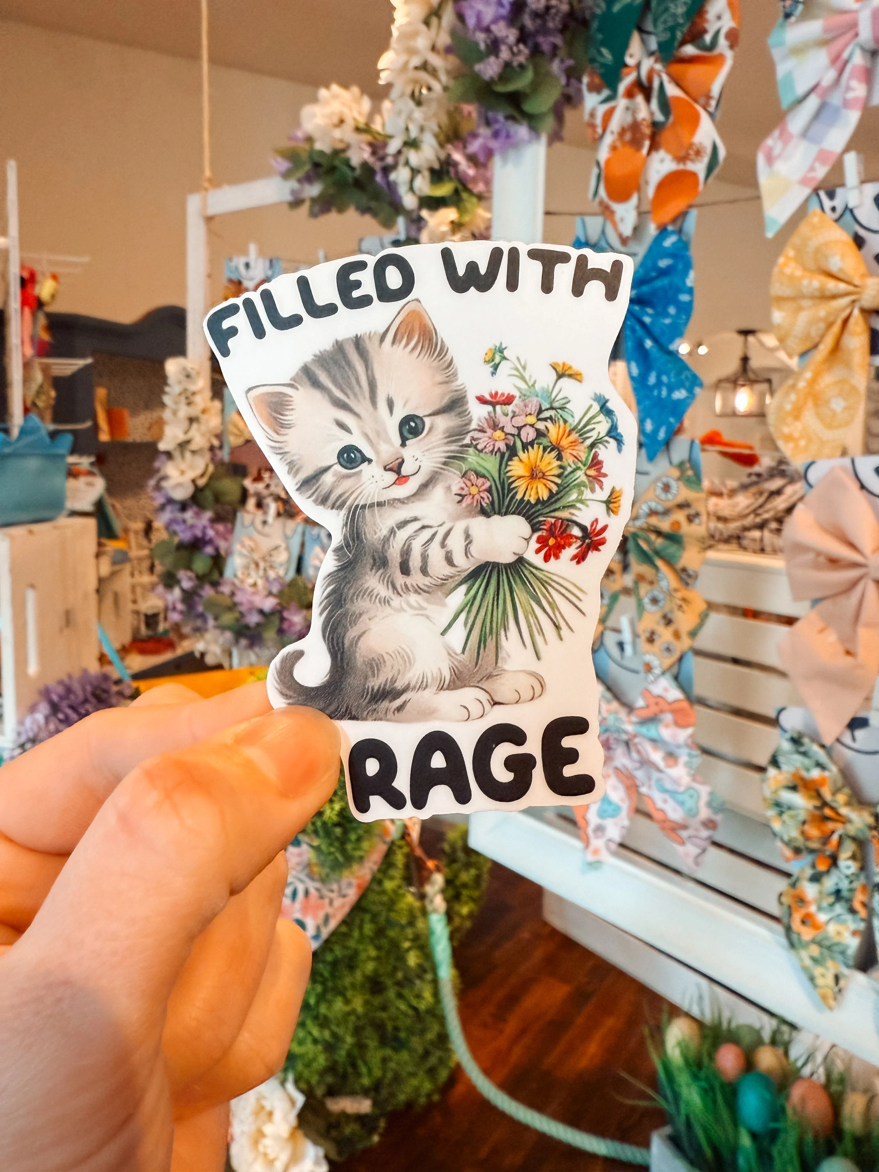 Filled with Rage Sticker