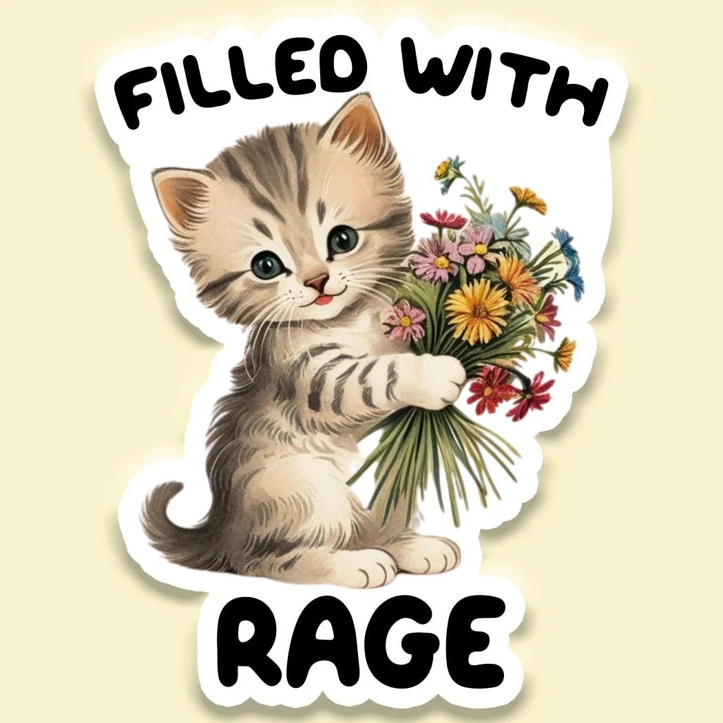 Filled with Rage Sticker - Image 2