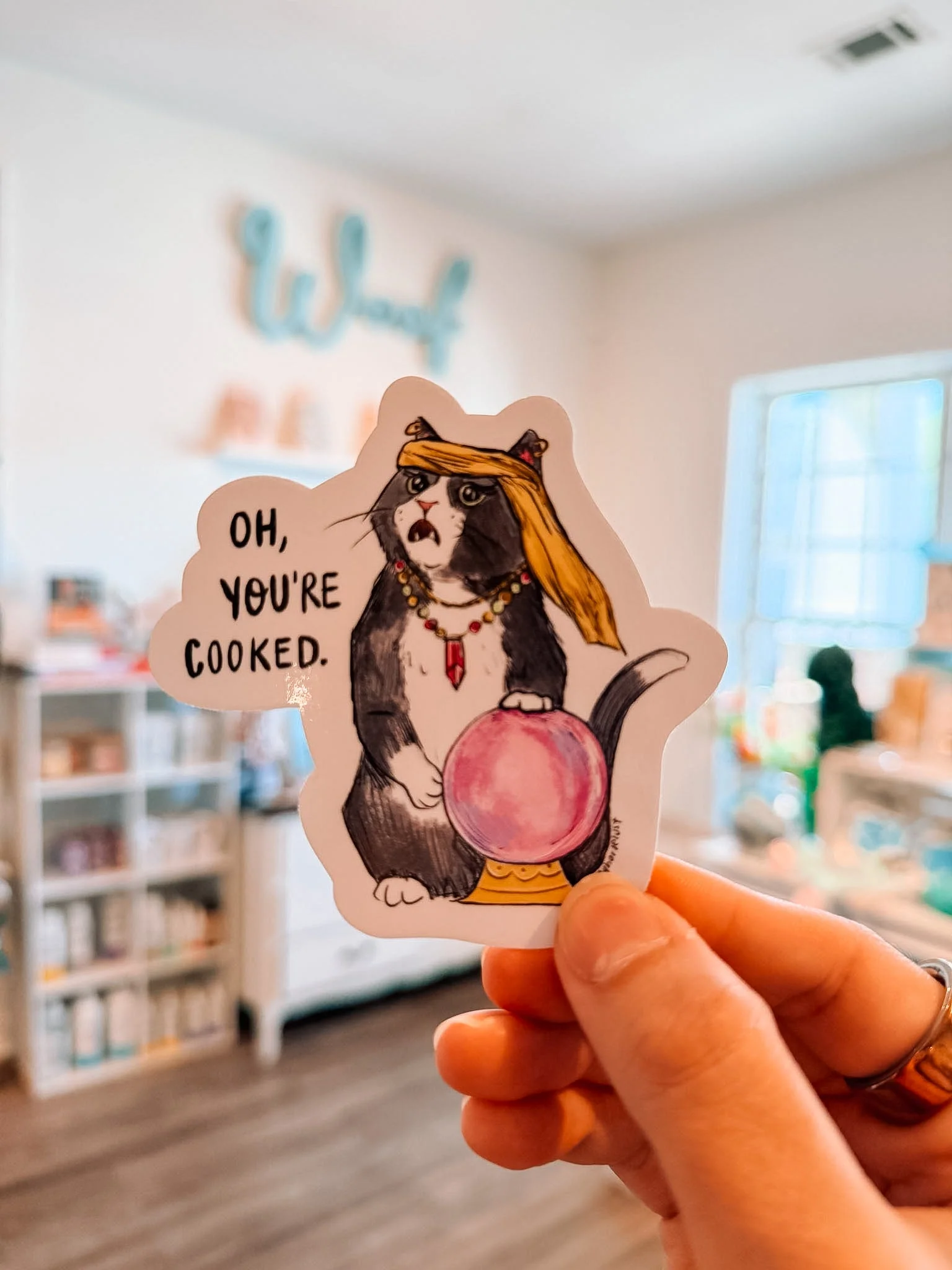 Fortune Kitty Vinyl Sticker