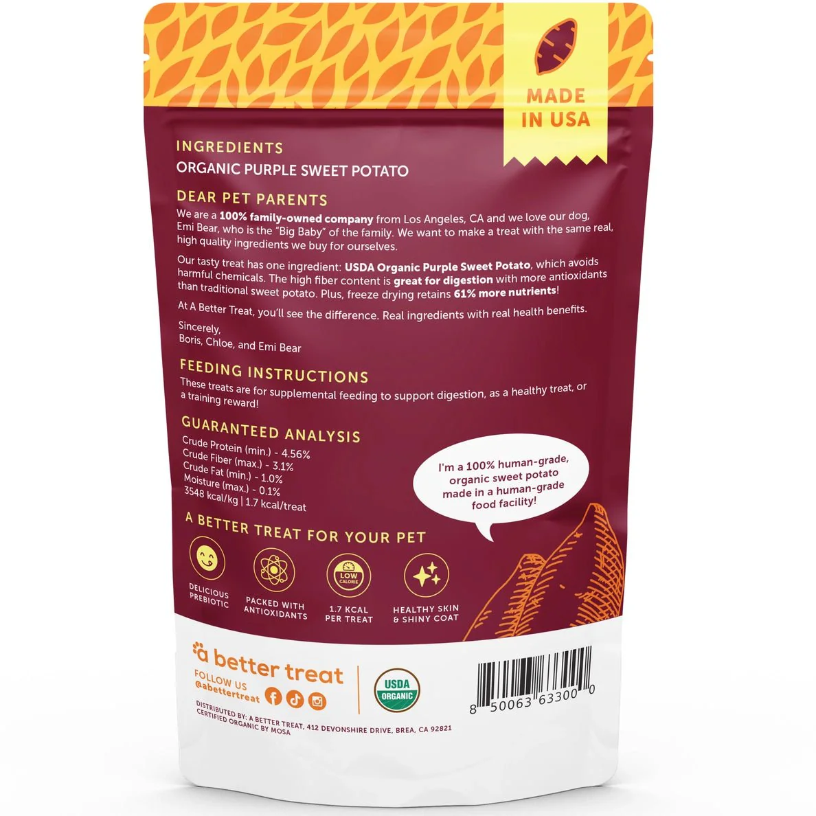 Freeze Dried Purple Sweet Potato Treats - Image 2