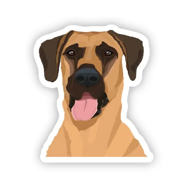Great Dane Dog Vinyl Sticker