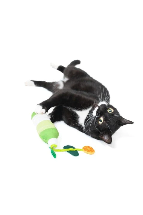 Green Juice Kicker Cat Toy - Image 2