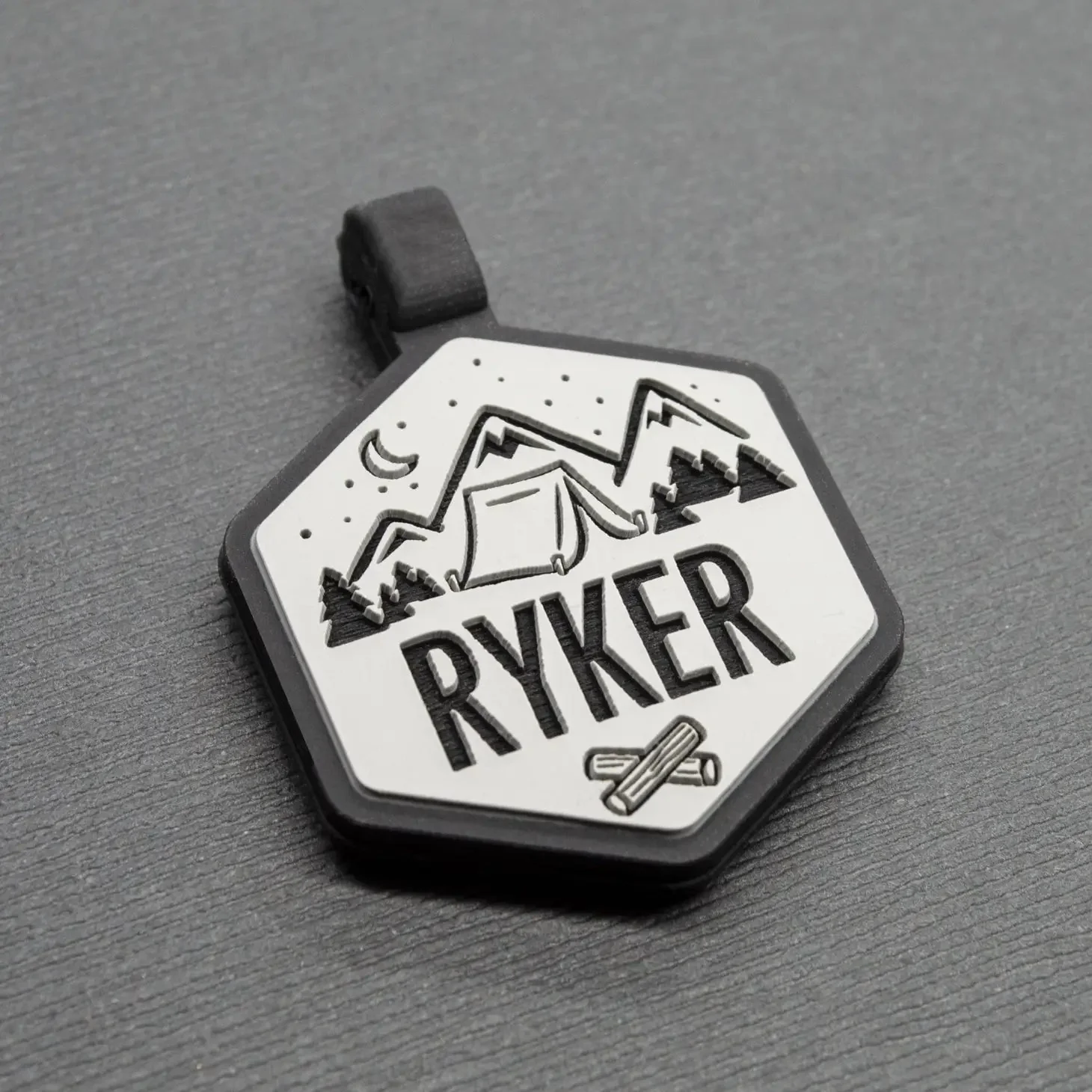 Happy Camper Silicone Dog ID Tag - Image 3