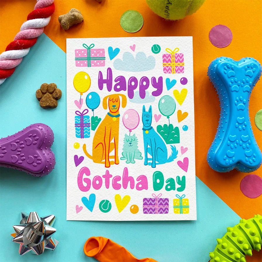 Happy Gotcha Day - Chicken Edible Birthday Card - Image 3