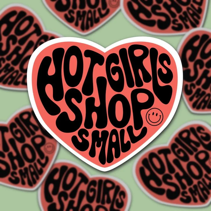 Hot Girls Shop Small Sticker - Image 2