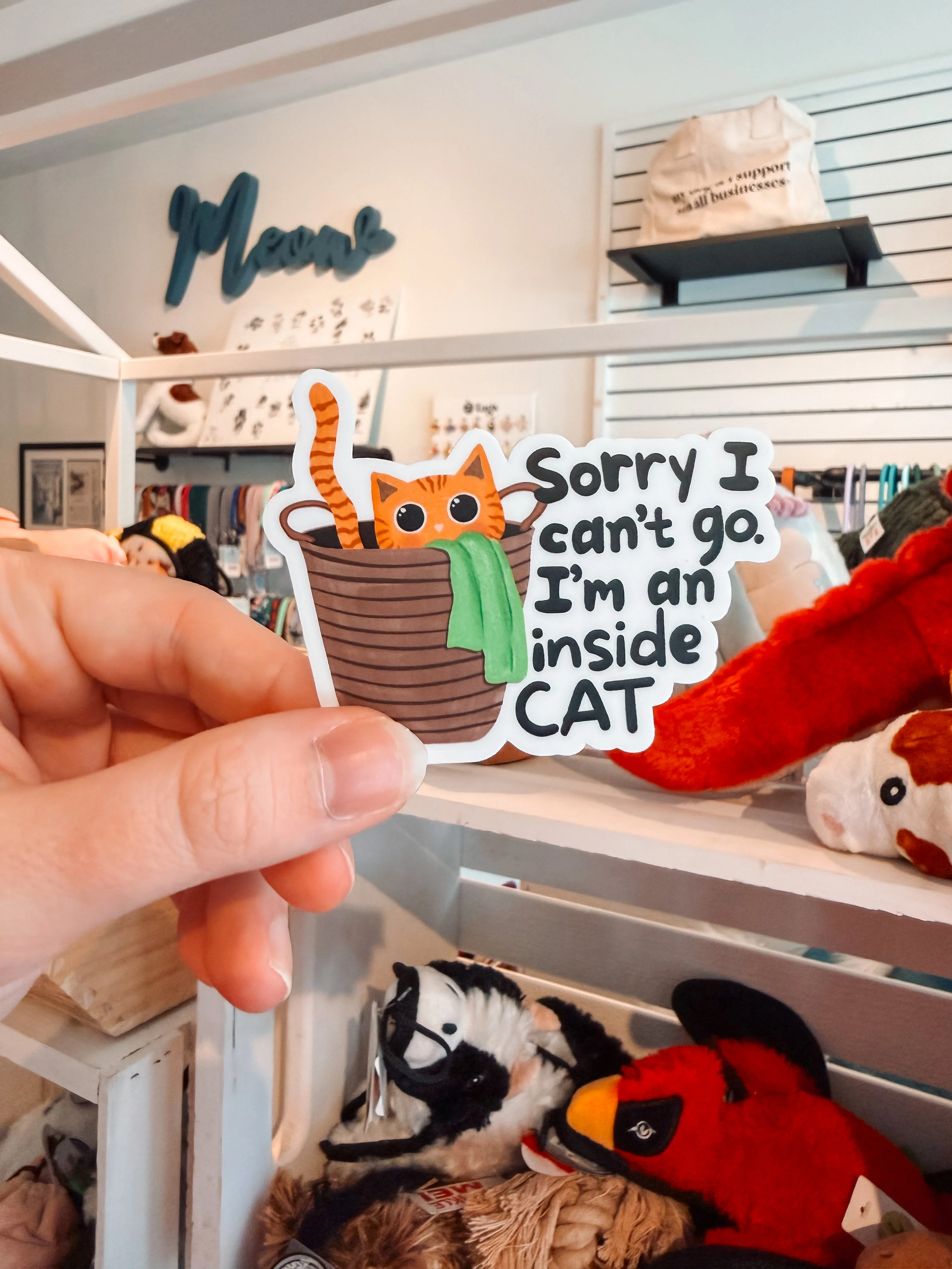 I’m An Inside Cat Sticker