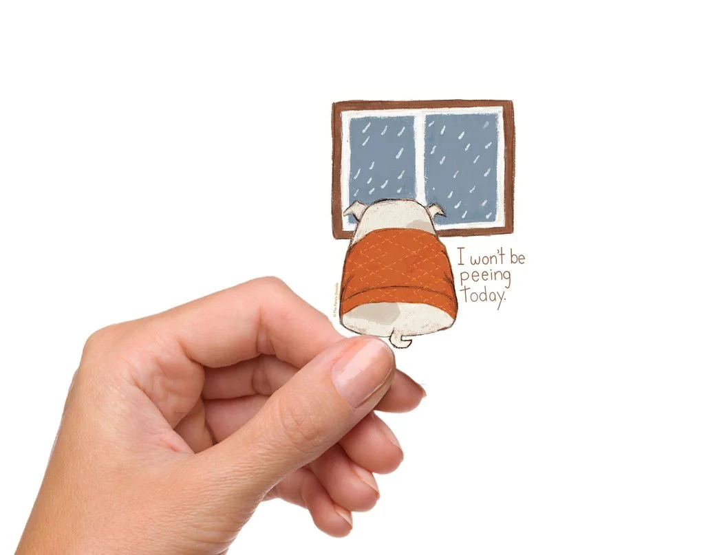 I Won't Be Peeing Sticker