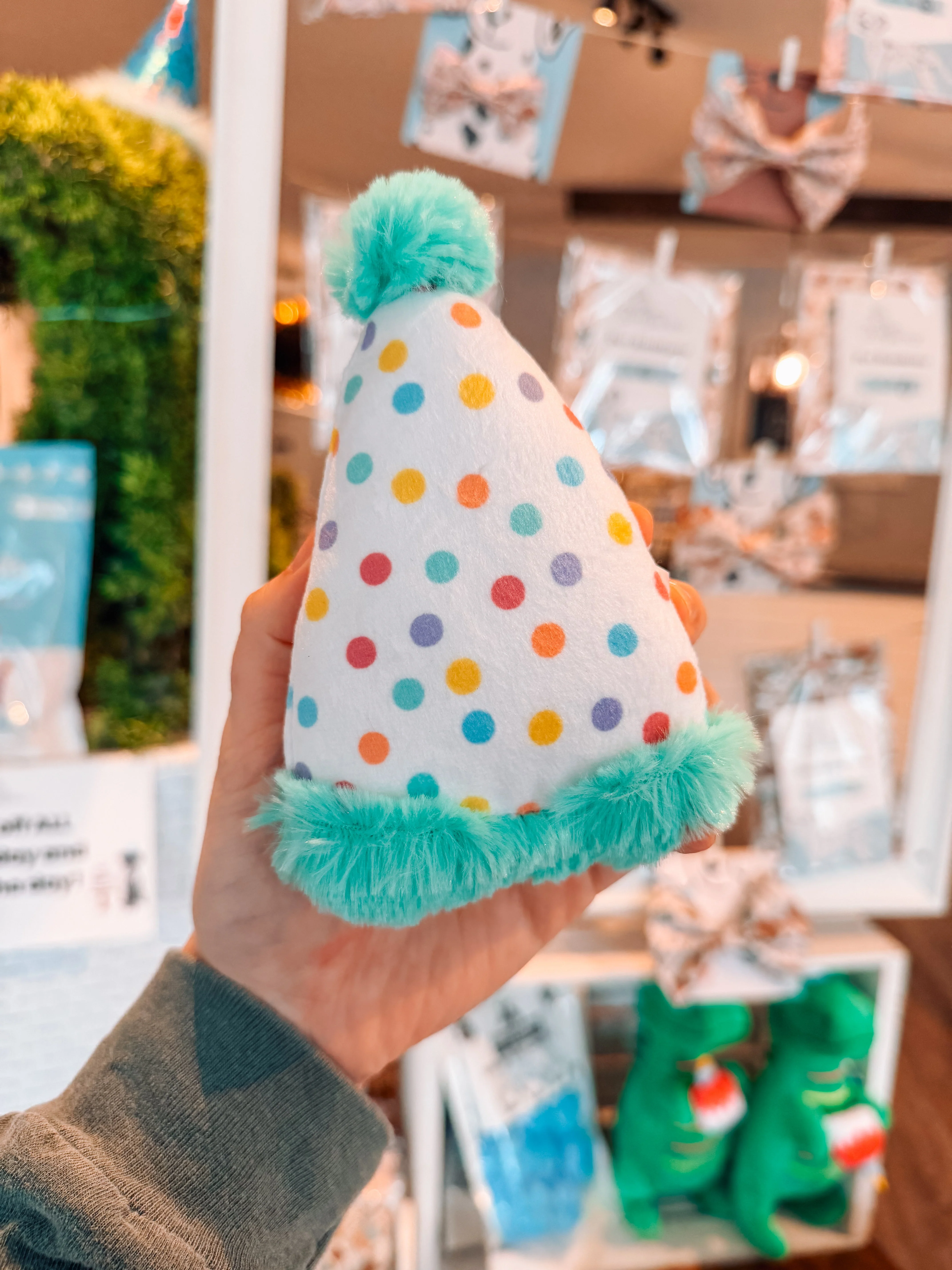 Let's Pawty Mini Fluffy Hat Toy