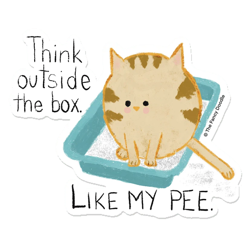 Litterbox Sticker