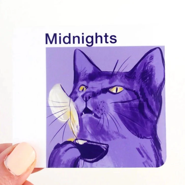 Midnight Cat Sticker