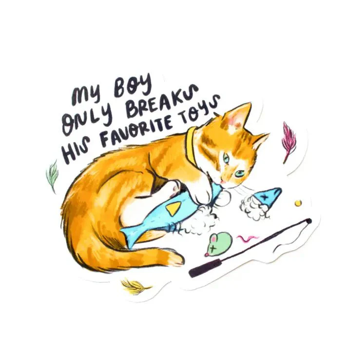 My Cat Only Breaks His Favorite Toys Cat
