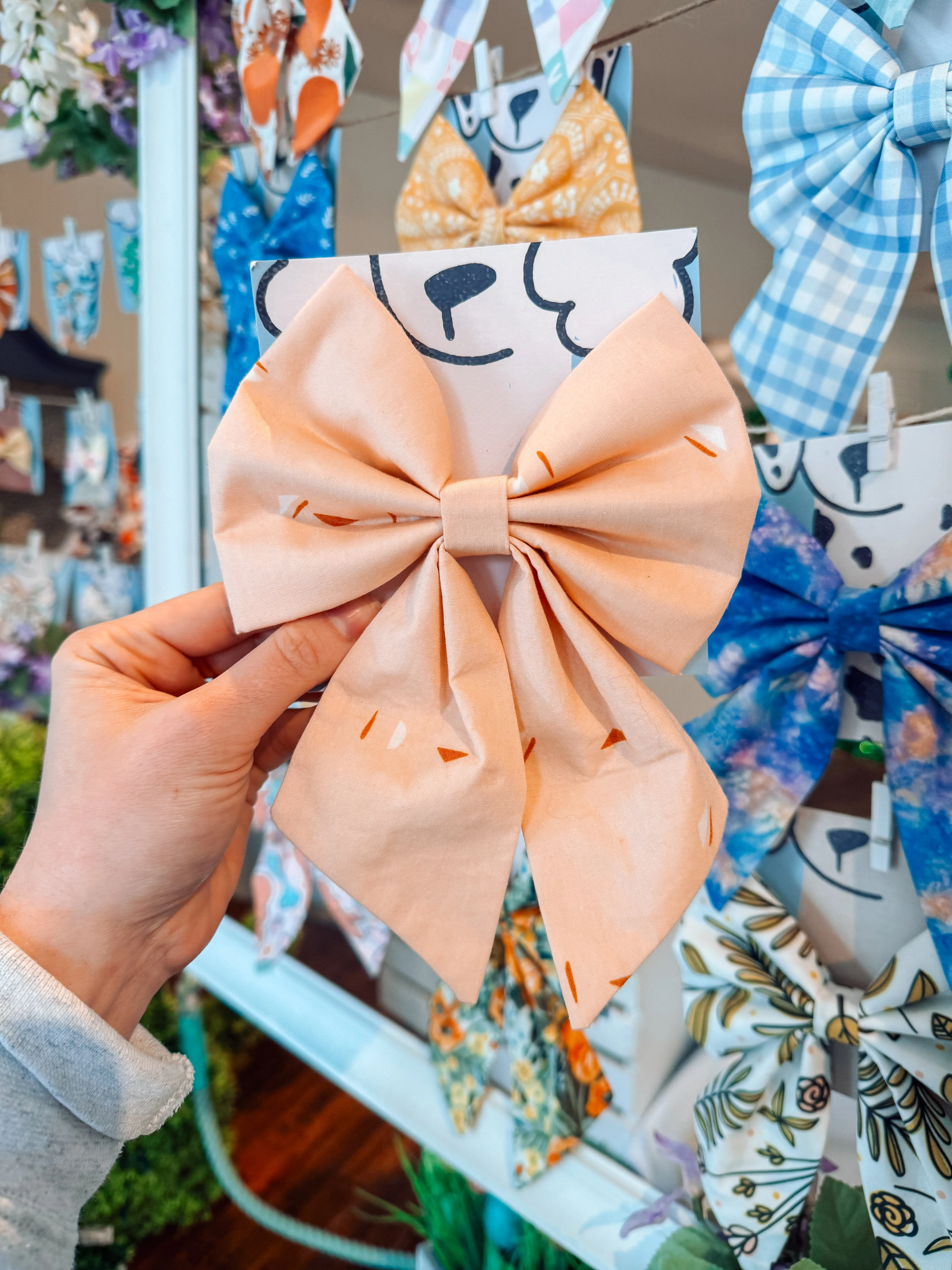 Peach Sailor Bow