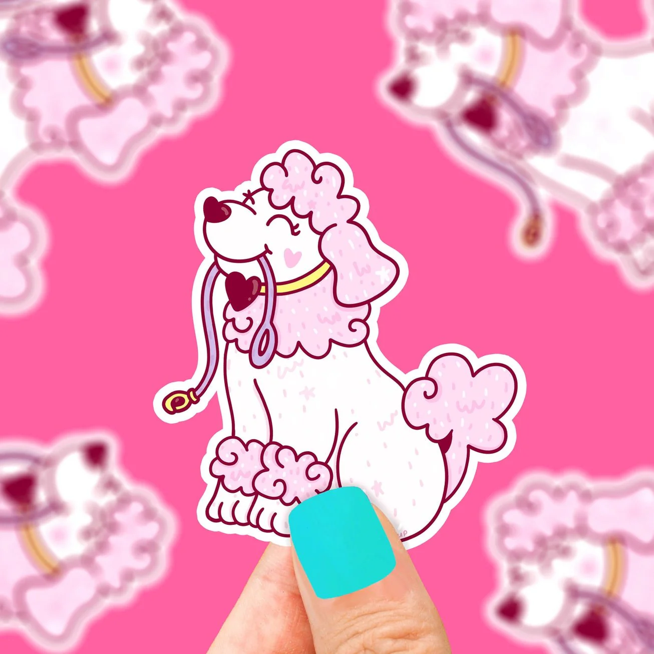 Poodle Puppy Sticker