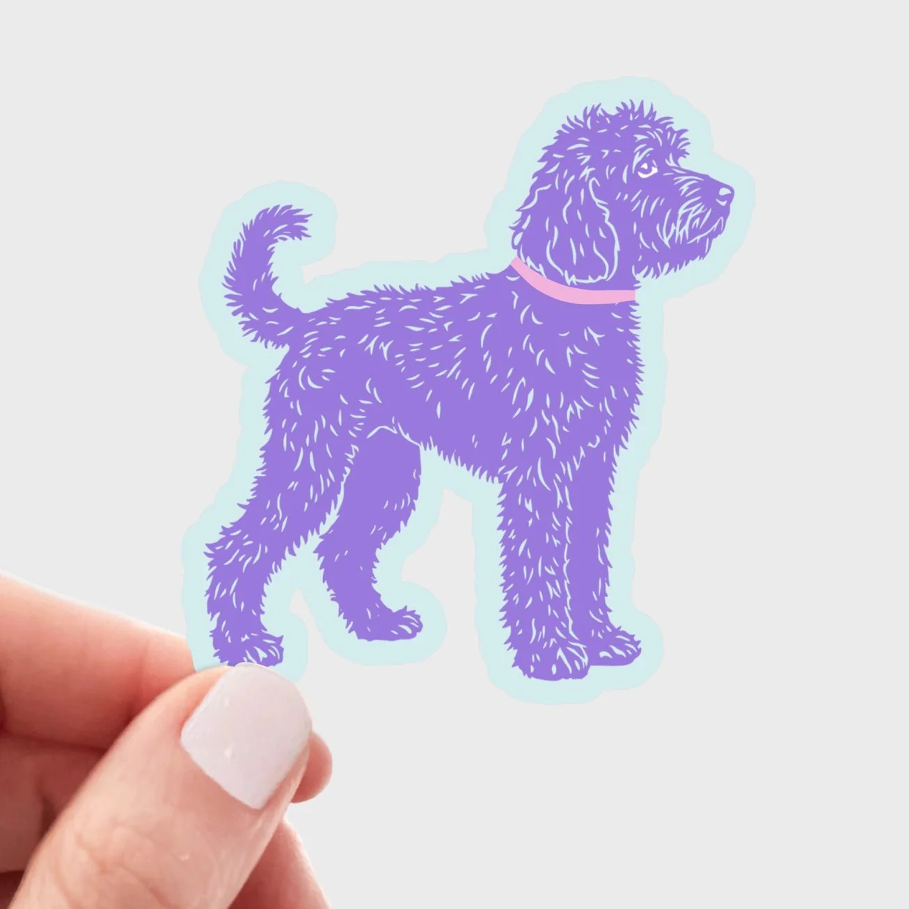 Purple Doodle Sticker