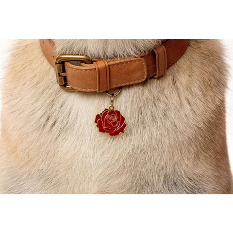 Red Rose Pet ID Tag - Image 2