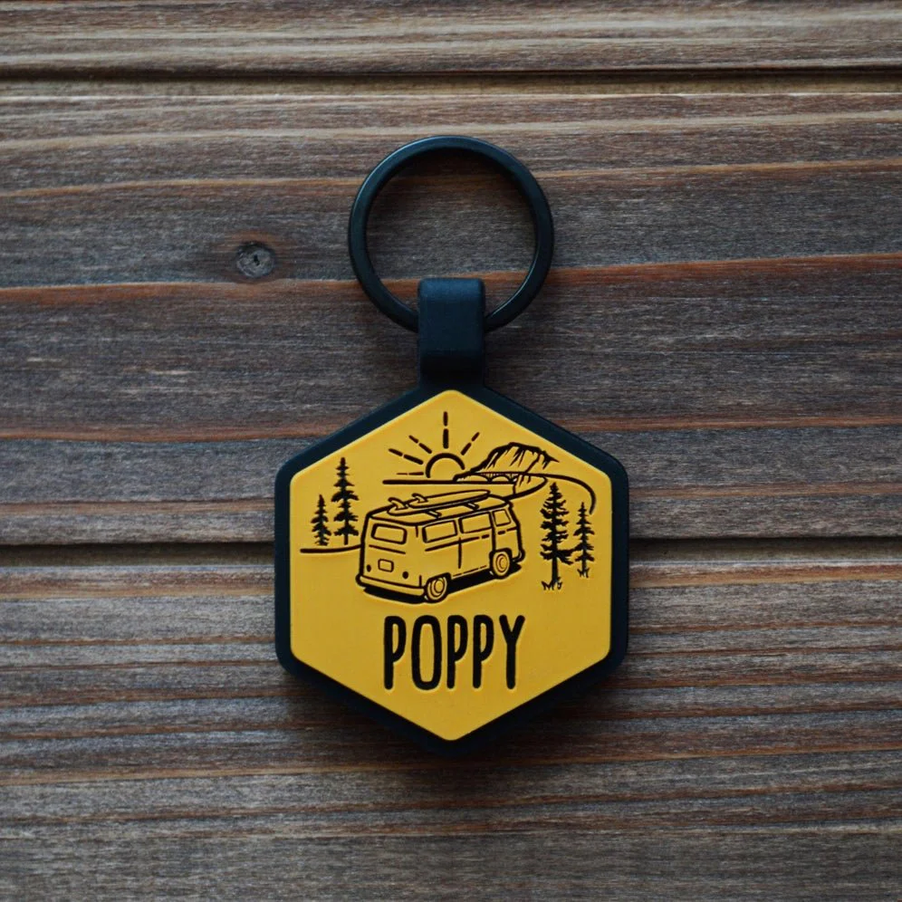Road Trippin’ Silicone Pet ID Tag - Image 2