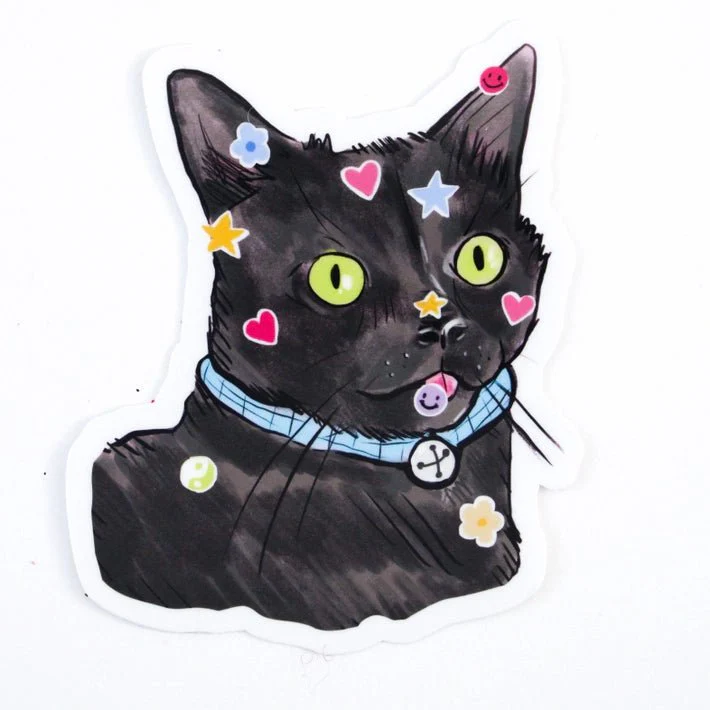 Sticky Cat Vinyl Sticker