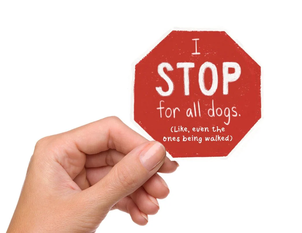 Stop For Dogs Sticker - Image 2