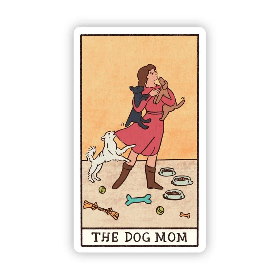 "the Dog Mom" Tarot Card Sticker