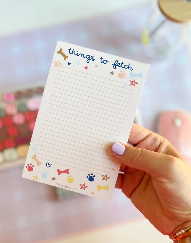 Things To Fetch Dog Notepad