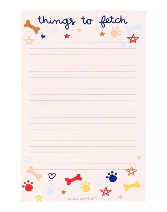 Things To Fetch Dog Notepad - Image 2