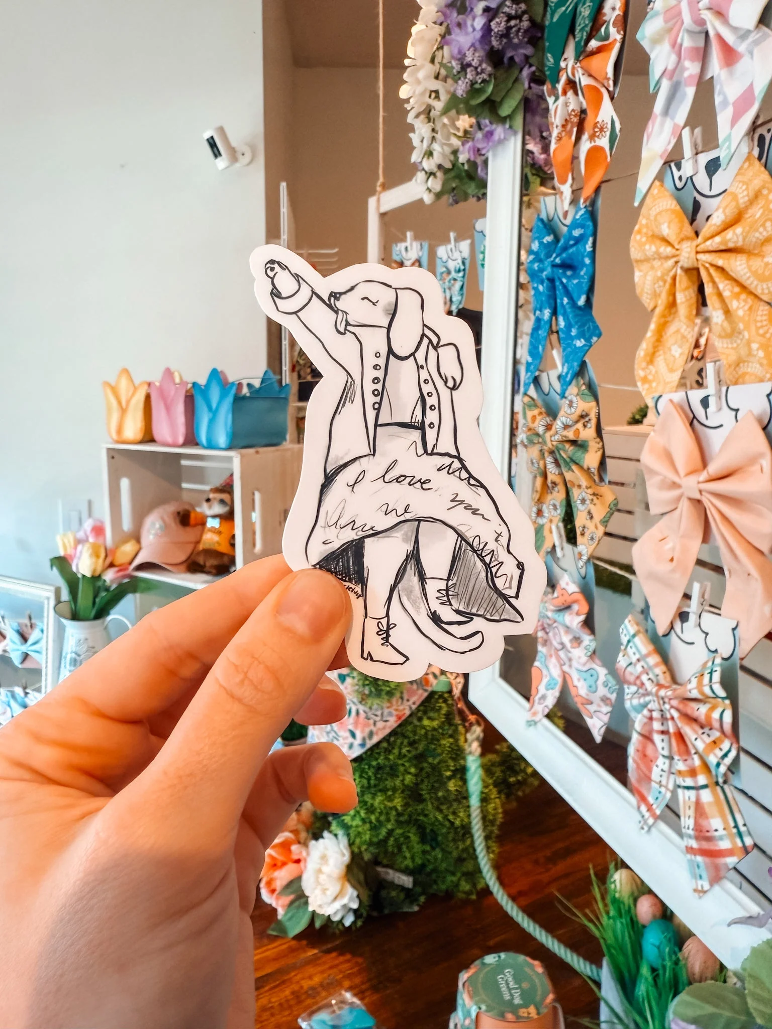 Tortured Poet Swiftie Pup Sticker