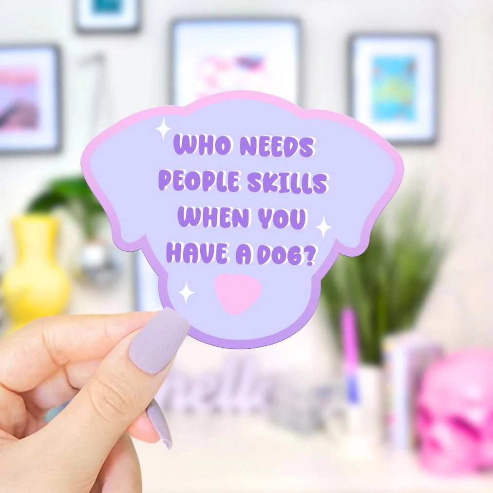 Who Needs People Skills Sticker