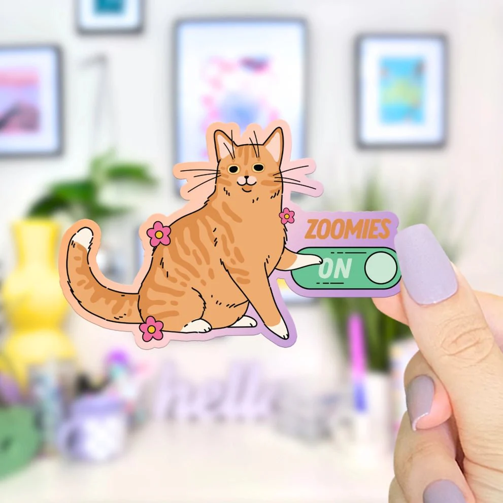 Zoomies On Sticker
